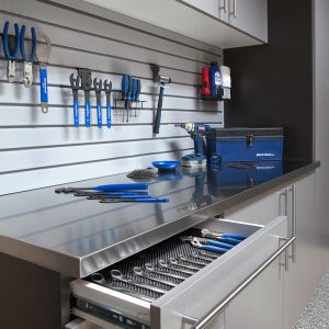 Stainless steel garage storage